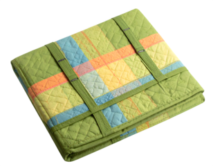 green and yellow pillows