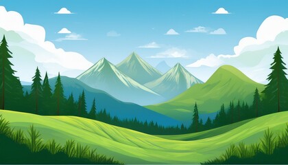 summer mountain landscape