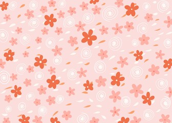 seamless background with flowers