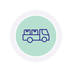 Cargo Truck vector, pixel perfect, illustrator file 
