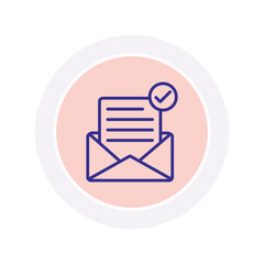 Check Message vector, pixel perfect, illustrator file 
