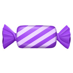 Purple striped halloween wrapped candy