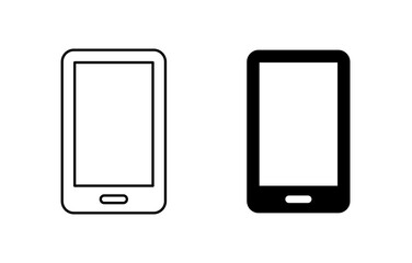 Phone icon. Blank smartphone simple design