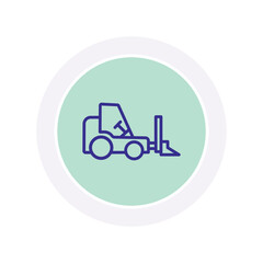 Forklift vector, pixel perfect, illustrator file 
