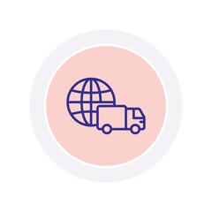 Global Logistics vector, pixel perfect, illustrator file 
