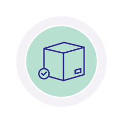 Parcel Approval vector, pixel perfect, illustrator file 
