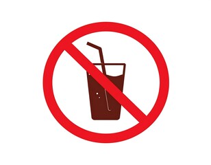 Prohibited drink icon