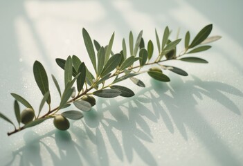 Olive branch symbolizing peace and harmony for World Peace Day
