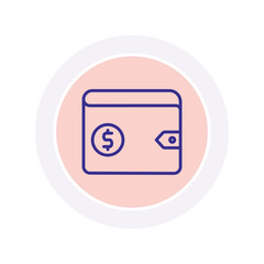 Wallet vector, pixel perfect, illustrator file 
