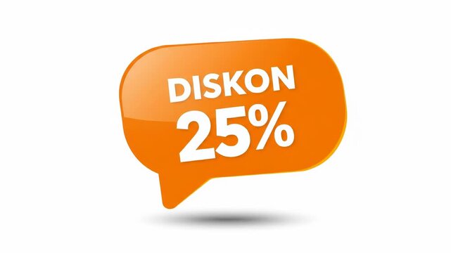 Orange speech bubble offers "Diskon 17%" sale promotion