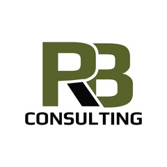 The **RB letter logo** features a sleek and modern design with bold, intertwined typography, creating a strong and memorable brand identity perfect for various industries.
