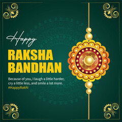 Raksha Bandhan greetings  social media poster
