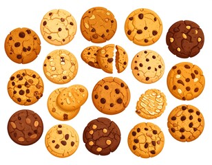 Obraz premium Collection of various cookies