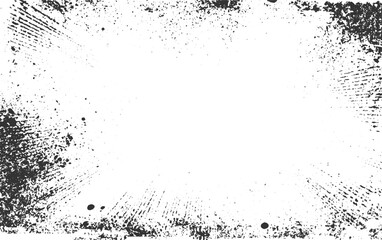 Fototapeta premium Scratched Grunge Urban Background Texture Vector. Dust Overlay Distress Grainy Grungy Effect. Dotted halftone gradient texture. transparent background.