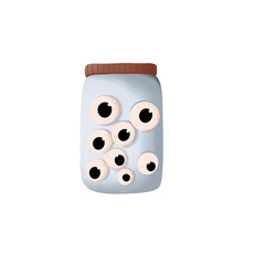 Halloween Potion Jar with Eyes