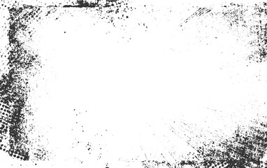 Subtle halftone grunge urban texture vector. Grunge, texture vector. Distressed overlay Vector Illustration. Black isolated on transparent background.