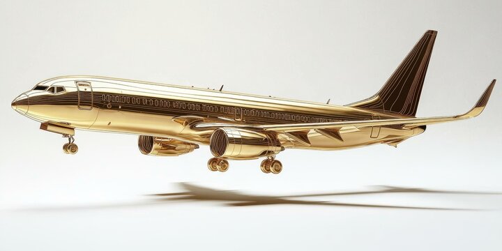 Symbolic representation of luxury and travel in the skies