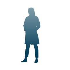 Doctor Silhouette Blue Gradient