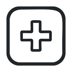 Obraz premium Symbol for medical assistance and online health care