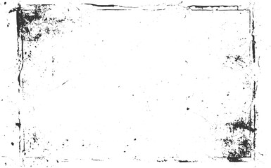 Subtle halftone vector texture overlay. Monochrome abstract splattered Dirty grunge. monochrome texture is old. Vintage worn pattern. transparent background.
