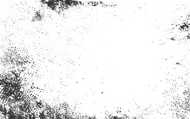 Vector texture dust and scratched. Grunge Subtle grain texture overlay. Scratched Frame. Grunge Urban Halftone effect classic design. transparent background.