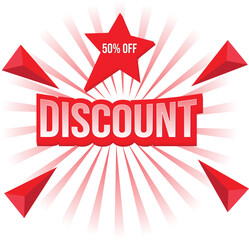 Amazing Discount 50 Percent Off Special Offer Announcement new 2o25 trendy