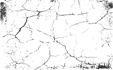Vintage grunge paper texture isolated. Old worn overlay distressed, Dirty Cracked Plaster Texture, transparent background. 