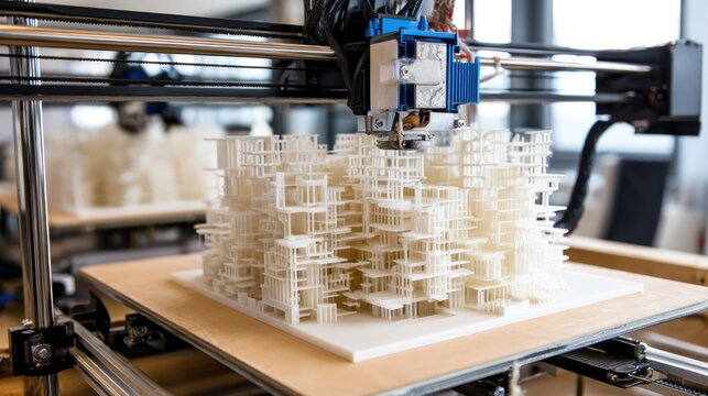 3D printed architectural model - Powered by Adobe