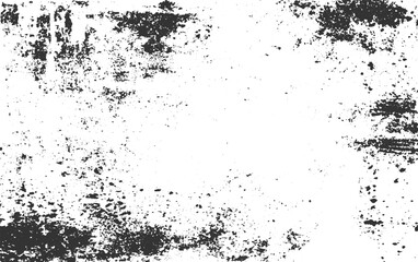 Monochrome texture composed of irregular graphic elements. Vintage grunge dirty texture, Grunge isolated on transparent background