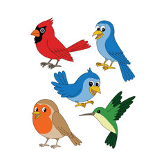 birds on a branch
