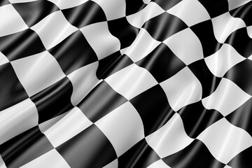 black and white checkered flag
