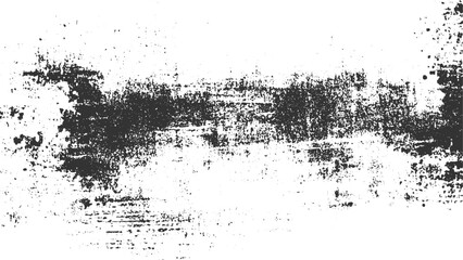 Monochrome texture composed of irregular graphic elements. Vintage grunge dirty texture, Grunge isolated on transparent background