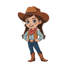 girl with cowboy hat
