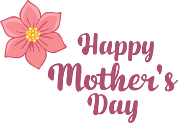 Mothers Day concept card with flowers