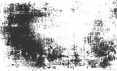 A digital illustration of a grungy pattern of scratches a dirt in gray on Grunge black and white distress texture. Scratch and texture or transparent background.