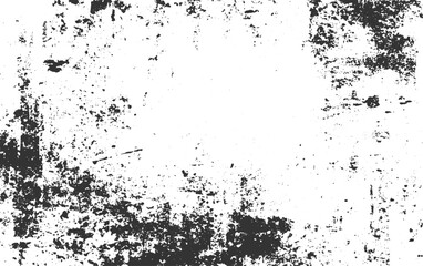 Black and white grunge frame. rough and dirty texture, Subtle halftone grunge urban vector. Distressed, transparent background.
