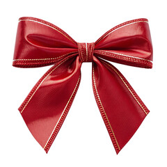 red bow isolated on white background
