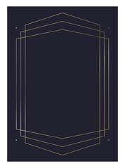 Luxury golden vector invitation card template 