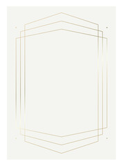 Luxury golden vector invitation card template 