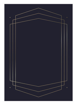 Luxury golden vector invitation card template 
