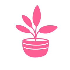 women's day pink plant vector