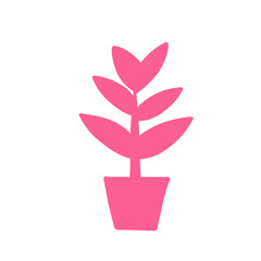 women's day pink plant vector
