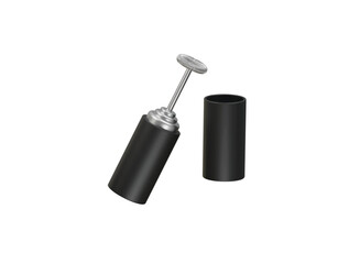 milk frother icon 3d illustration render