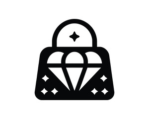 Luxury Handbag with Diamond Sparkles for Fashion Icon