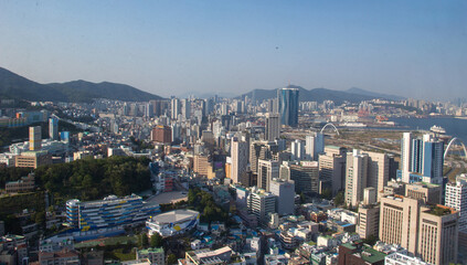 Gamcheon Port in Busan, South Korea – Fishing Boats and Coastal Cityscape
