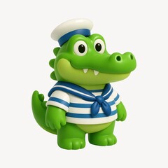 Obraz premium Cartoon crocodile sailor toy