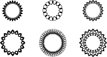 mandala, floral, flower, design, ornament vector bundle