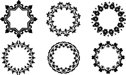 Fototapeta premium mandala, floral, flower, design, ornament vector bundle