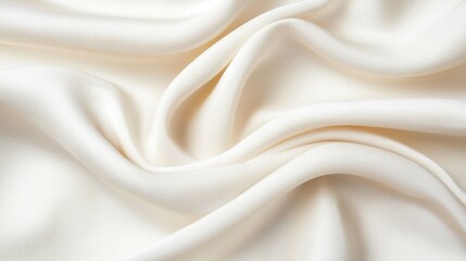 Obraz premium Close-up of a delicate fabric with a subtle sheen, isolated on a pure white background, luxury, elegant
