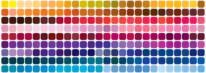 Color Palette Chart CMYK, RGB. Color Swatch book Template Chart for your design. Color Palette CMYK,RGB. Print Test Page. Pantone Color chart. Color Codes. CMYK, Pantone. Vector illistration